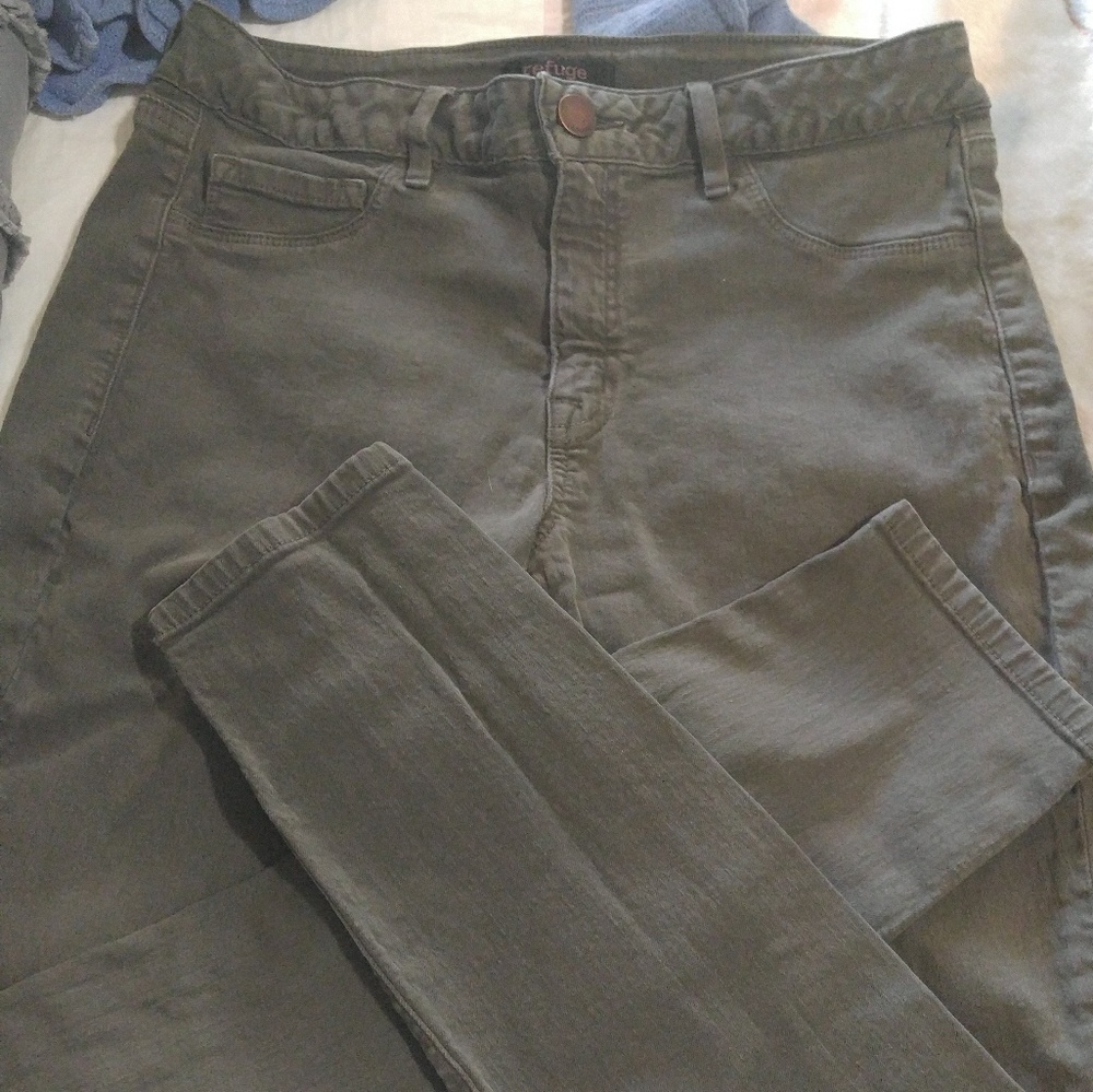Army green jeans